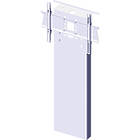 Unicol RFWSH Rhobus Floor-to-Wall Stand finished in white product image