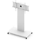 Unicol RH100-HD Rhobus heavy duty trolley for monitors and interactive displays finished in white product image