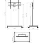 Unicol RH100 Rhobus Trolley/Stand for Monitors/Touchscreens product image