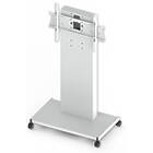 Unicol RH100 Rhobus trolley for monitors and interactive displays finished in white product image