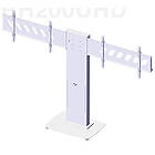Unicol RH200-UHD Rhobus Ultra Heavy Duty Twin TV/Monitor Stand finished in white product image