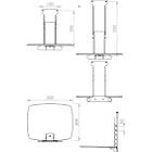 Unicol RHGS1HD thumbnail image. Click to enlarge. Unicol RHGS1HD Rhobus HD 50×40cm Toughened Glass Shelf product image