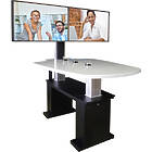 Unicol RHO2 Rhobus Huddle Premium Twin Screen Height Adjustable Table