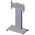 Unicol RHPL100-HD Powalift Rhobus Powered Height Adjustable Tv/Monitor trolley finished in silver product image