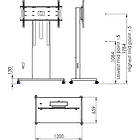 Unicol RHPL100-HD thumbnail image. Click to enlarge. Unicol RHPL100-HD Rhobus Powered Height Adjustable TV /Monitor trolley product image