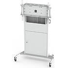Unicol RP100-HD Rhobus Plus trolley for monitors and interactive displays finished in white product image
