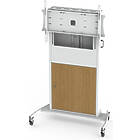 Unicol RP100-HD Rhobus Plus trolley for monitors and interactive displays finished in white product image