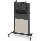 Unicol RP100 Rhobus Plus trolley for monitors and interactive displays finished in white product image