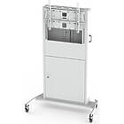 Unicol RP100 Rhobus Plus trolley for monitors and interactive displays finished in white product image