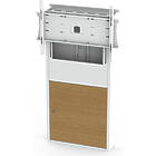 Unicol RPFWSH-HD thumbnail image. Click to enlarge. Unicol RPFWSH-HD Rhobus Plus Floor-to-Wall Stand finished in white product image
