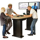 Unicol RS01 Stand-to-Meet Premium Quality Twin Screen Fixed Height Table