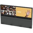 Unicol SUM5TBD Summit Bolt-Down Dual Screen Video Conference Wall (For 55″ Monitors)