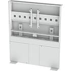 Unicol SUM7FS Summit Free-standing Single Screen Video Conference Wall finished in white product image