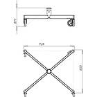 Unicol T1B Single Column Wheeled Trolley Base with 10cm castors product image