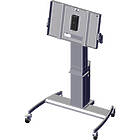 Unicol TL2HD Tableau+ Height and Tilt adjustable trolley for monitors finished in silver product image