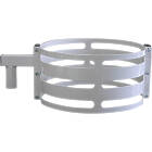 Unicol VCC1 Pillar clamp for single AV mount - 100–700mm pillar finished in white product image