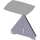 Unicol VCMT 34×26cm Video Conferencing Camera Shelf for Universal Axia Titan Stands finished in silver product image