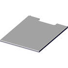 Unicol VR700 630mm deep shelf for Unicol Aveta cabinets finished in silver product image