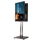Unicol VSLBB-1500x2-PS8-PPZXx2 VS1000 Plinth base modular portrait stand for dual back-to-back screens up to 70" product image