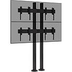 2×2 video wall bolt‑down stand for 55" displays