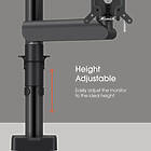 Vogels MOMO 2117B MONO Tilt and swivel height adjustable desk mount finished in black product image