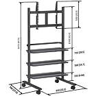 Vogels PB 150B Large format display trolley for screens up to 55" product image