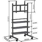 Vogels PB150B Large format display trolley for screens up to 55" product image