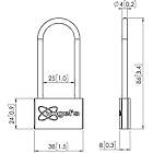 Vogels PFA9109 Padlock for PFS33xx display strips product image