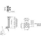 Vogels PFC 555 TV/Monitor Height Adjustable Ceiling Mount product image