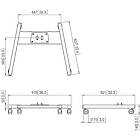 Vogels PFT 8520B Connect-it large trolley base finished in black product image