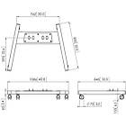Vogels PFT 8530B Connect-it extra large trolley base finished in black product image