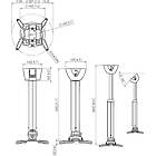 Vogels PPC 1555S Universal Adjustable Projector Ceiling Mount product image