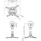 Vogels PPC 2555 Universal Projector Ceiling Mount product image