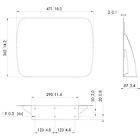Vogels PUA 9507B Accessory tray finished in black for PUC 25xx/27xx Series Connect-it columns product image