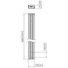 Vogels PUC 2933 330cm Connect-it Video Wall column finished in black product image