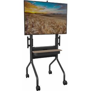 Voyager Height Adjustable Monitor Trolley