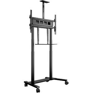 M Motorised  XL 150kg Black Monitor Trolley