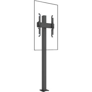 M Floormount Column Pro MBFC1U 180 Micro Adj Bolt-down Monitor Stand