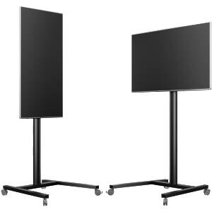M Display 180 Single Black Monitor Trolley