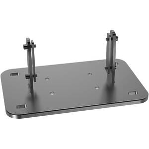 M Public Display Floormount Fixed Base Black Monitor Stand Bolt‑Down Base