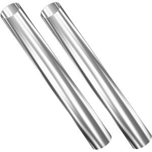 2 × 1000mm mild steel chrome finished column for trolleys and floor stands
