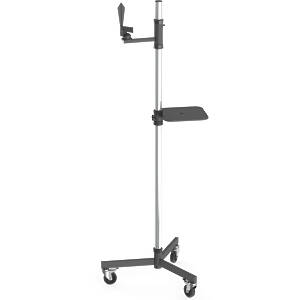 Single Fixed Column Studio Camera Trolley with Shelf