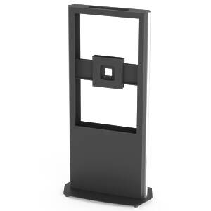 Obelisk Free Standing Dual Portrait Digital Signage Totem for