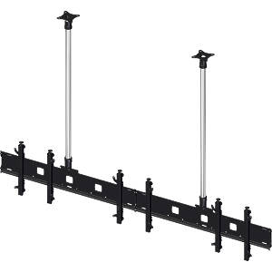 Inline multi‑screen ceiling mount for 3 × 55″ large format displays