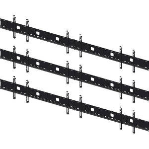 ScreenRail 3×3 video wall mounting system for 46″ monitors