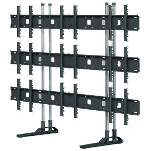 Simplex 3x3 Video wall floor stand for screens around 55″