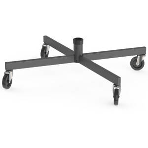 Single Column Wheeled Trolley Base with 10cm castors
