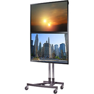 VS1000 Scimitar Base Modular Dual TV/Monitor Trolley