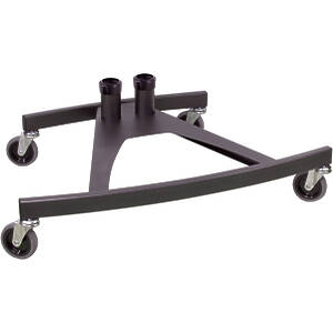 VS1000 Scimitar Un‑braked Wheeled Twin Column Monitor Trolley Base