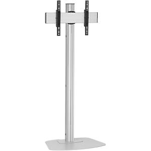 TV/Monitor Floor Stand with Tilt ‑ Silver